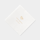 Whimsical Doodle Hearts Wedding Folie Servetten (Rechts)