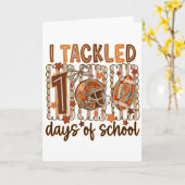 Whimsical Doodle Ik pakte 100 dagen school Kaart (Gele Bloem)