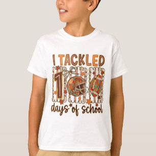 Whimsical Doodle Ik pakte 100 dagen school T-shirt