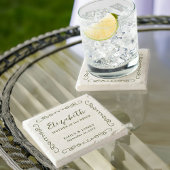 Whimsical Doodle Lijst elke kleur bruiloft cadeau Stenen Onderzetter