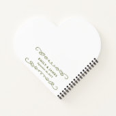 Whimsical Doodle Pad Elke kleur Bloemenmeisje Notitieboek (Achterkant)