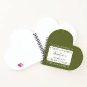 Whimsical Doodle Pad Elke kleur Bloemenmeisje Notitieboek (Binnen)