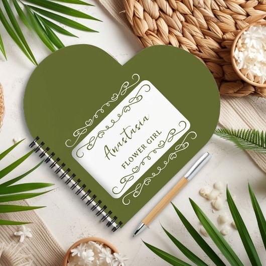 Whimsical Doodle Pad Elke kleur Bloemenmeisje Notitieboek