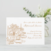 Whimsical Doodle repetitie diner Kaart (Staand voorkant)