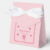 Whimsical Doodle Scribble bewaar de datum Bedankdoosjes (Voorkant)