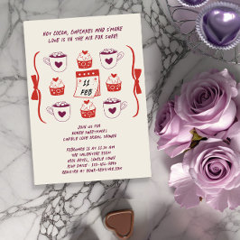 Whimsical Doodle Sketch Cupcakes en Cacao Kaart