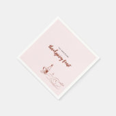Whimsical Doodle | Thanksgiving-dinerfeest Servet (Hoek)
