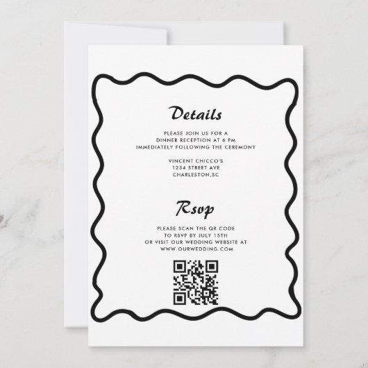 Whimsical Doodle That Amore Wedding Kaart (Achterkant)