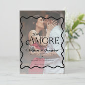 Whimsical Doodle That Amore Wedding Kaart (Staand voorkant)