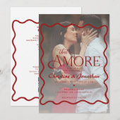 Whimsical Doodle That Amore Wedding Kaart (Voorkant / Achterkant)