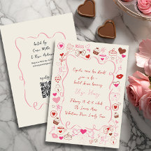 Whimsical Doodle Valentijns Vrijgezellenfeest