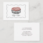 Whimsical Doodles Cake Baker Cateraar Visitekaartj Visitekaartje (Voorkant / Achterkant)