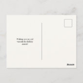 Whimsical Doodles Christmas Family Foto Briefkaart (Achterkant)