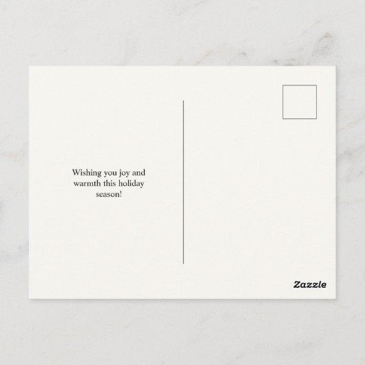 Whimsical Doodles Christmas Family Foto Briefkaart (Achterkant)