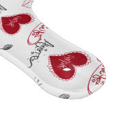 Whimsical Doodles Hand Drawn Valentines Day  Snijplank (Hoek)