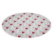 Whimsical Doodles Hand Drawn Valentines Day  Snijplank (Hoek)