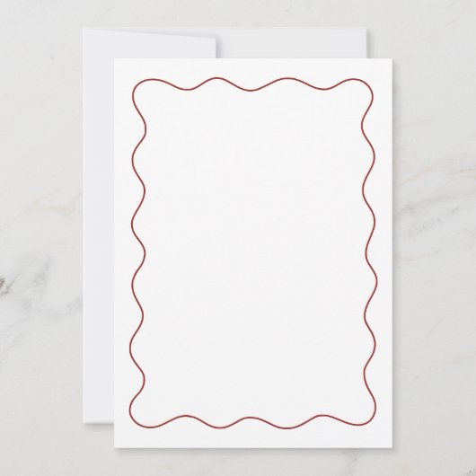 Whimsical Doodles Italiaanse bruiloft Kaart (Achterkant)