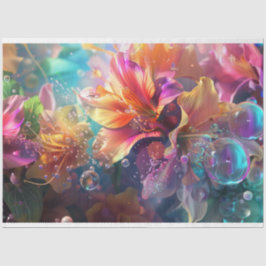 Whimsical Doorschijnend Levendig Gekleurde Calla L Tissuepapier