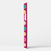 Whimsical Doughnut Pattern op Paars Case-Mate iPhone Case (Achterkant / Rechts)