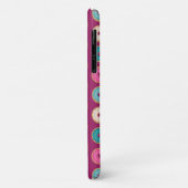 Whimsical Doughnut Pattern op Paars Case-Mate iPhone Case (Achterkant/links)