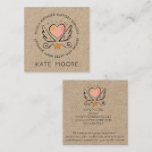 Whimsical Doula Kraft Geboortecoach Vierkante Visitekaartje (Voorkant / Achterkant)