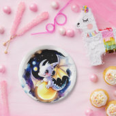 Whimsical Dragon Baby shower Papieren Bordje (Feest)