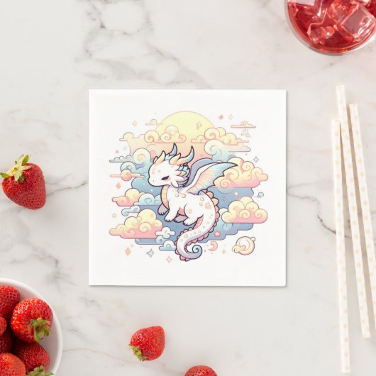 Whimsical Dragon Baby shower Servet (Insitu)