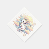 Whimsical Dragon Baby shower Servet (Hoek)