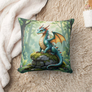 Whimsical Dragon beroemd gemaakt door Ancient Ston Kussen