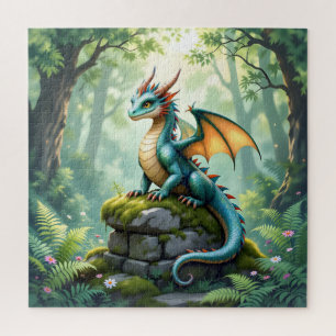 Whimsical Dragon beroemd gemaakt door Ancient Ston Legpuzzel