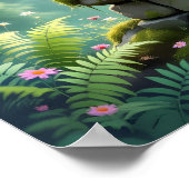 Whimsical Dragon beroemd gemaakt door Ancient Ston Poster (Hoek)