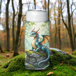 Whimsical Dragon beroemd gemaakt door Ancient Ston Seltzer Blikjeskoeler