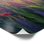 Whimsical Dragon Butterfly in Bloom: ingewikkeld Perfect Poster (Hoek)