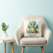 Whimsical Dragon Decor Gepersonaliseerd Sierkussen (Stoel)