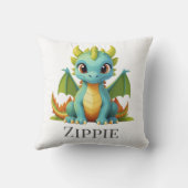 Whimsical Dragon Decor Gepersonaliseerd Sierkussen (Achterkant)