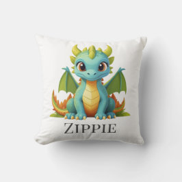 Whimsical Dragon Decor Gepersonaliseerd Sierkussen