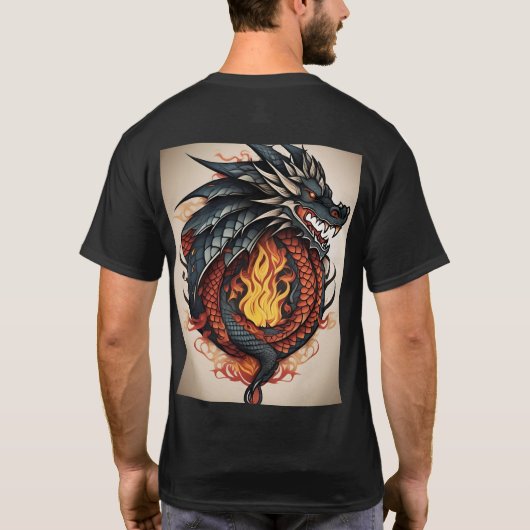 Whimsical Dragon Dream T-shirt (Achterkant)