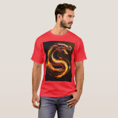 *Whimsical Dragon Dream - Waterverf Wash T-shirt (Voorkant volledig)