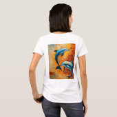 Whimsical Dragon Dream: Waterverf Wash T-Shirt De (Achterkant volledig)
