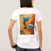 Whimsical Dragon Dream: Waterverf Wash T-Shirt De (Achterkant)