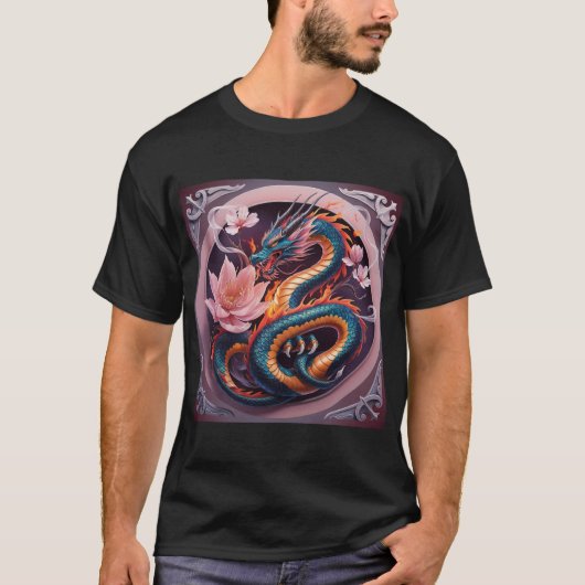Whimsical Dragon Dreams T-shirt" T-shirt (Voorkant)