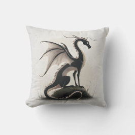 Whimsical Dragon Illustratie Kussen