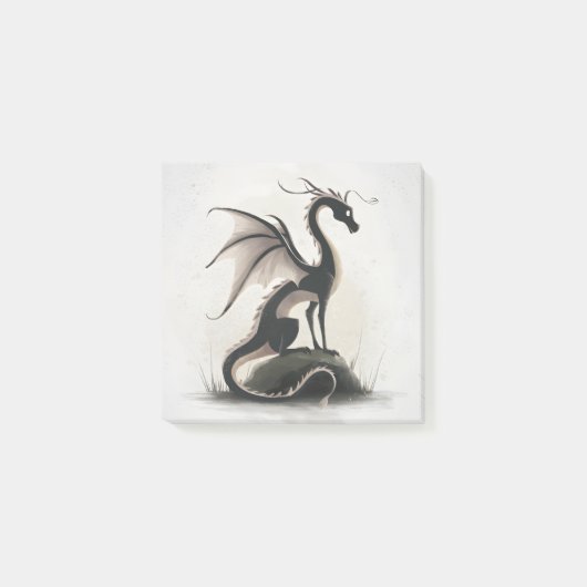 Whimsical Dragon Illustratie Post-it® Notes (Voorkant)