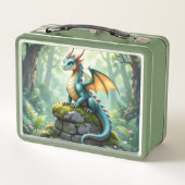 Whimsical Dragon op Ancient Stone Gepersonaliseerd (Achterkant)