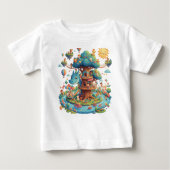 Whimsical Dragon Treehouse Fantasy Kids T-Shirt (Voorkant)