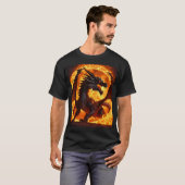 "Whimsical Dragon Waterverf T-shirt" T-shirt (Voorkant volledig)