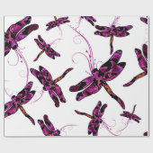 Whimsical Dragonflies Cadeaupapier (Vlak)