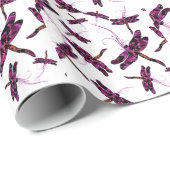 Whimsical Dragonflies Cadeaupapier (Rol Hoek)