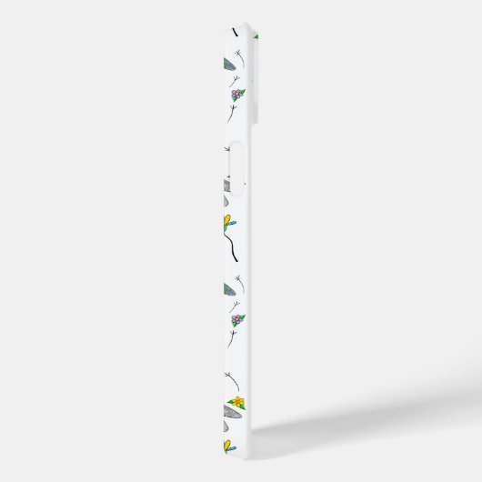 Whimsical Dragonflies en Dandelions Hand Drawn Case-Mate iPhone Case (Achterkant / Rechts)