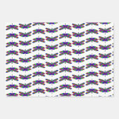 Whimsical Dragonflies en Dandelions Hand Drawn Inpakpapier Vel (Voorkant 3)